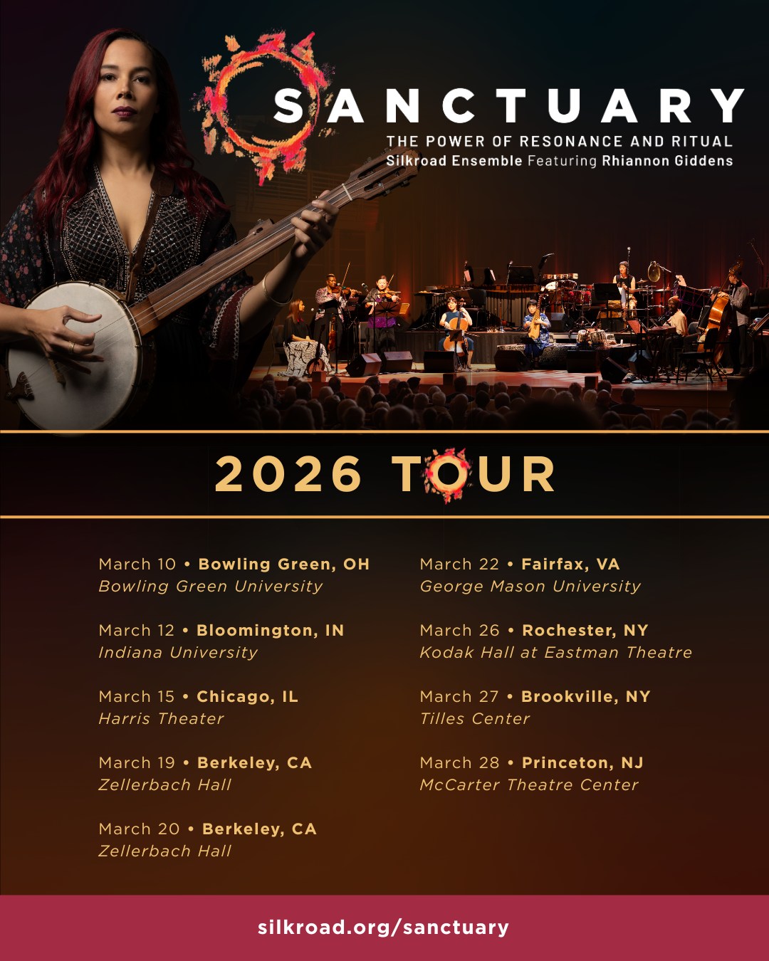 Silkroad Ensemble Sanctuary: The Power of Resonance and Ritual Tour Poster 2026–2027
